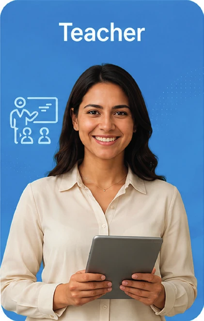 Teacher using TMBS EdTech